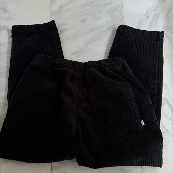 Wax London jumbo corduroy trousers in black - Picture 4 of 5